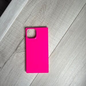FLAUNT Hot Pink Square iPhone Case